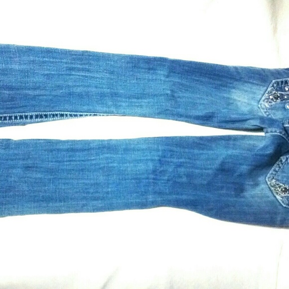 MISS ME STRAIGHT LEG JEANS SIZE 28 - Picture 6 of 7
